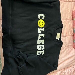 Judith March Black College Sweatshirt